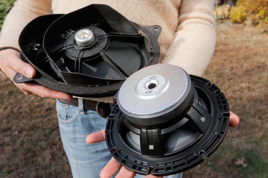 Factory and Alpine speaker comparison